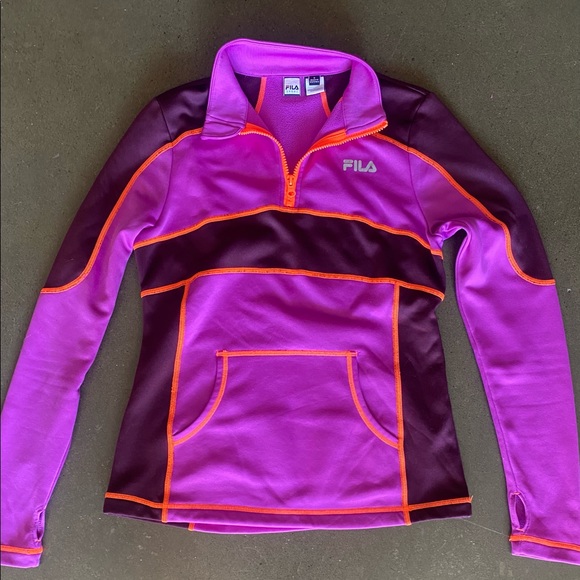 Fila fleece half zipper jacket Size Small - Picture 4 of 6